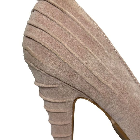 Taupe Open Toe High Heels Charlotte Russe Womens Size 7 - Picture 8 of 12